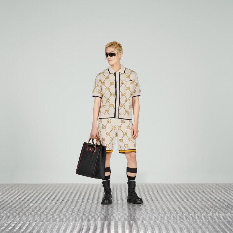 GG cotton bowling shirt – first introduced in the '70s, the monogram pattern has become synonymous with the – LUX VERSE Luxury Designer Fashion Outlet