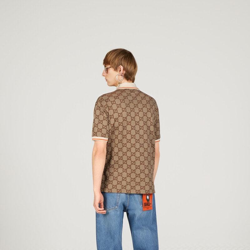 GG cotton silk polo shirt – the logo continues to be a distinguishing feature of's collections and appears – LUX VERSE Luxury Designer Fashion Outlet
