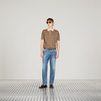 GG cotton silk polo shirt – an homage to Founder Guccio originally created in the 1930s, the distinctive – LUX VERSE Luxury Designer Fashion Outlet