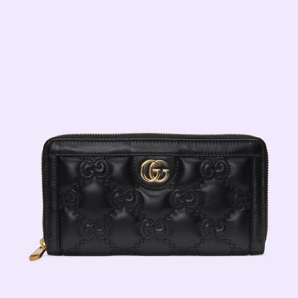 Gg Matelassé Zip-around Wallet – with a super soft finish, the signature material is reimagined with a textured – LUX VERSE Luxury Designer Fashion Outlet