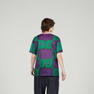 GG print mesh T-shirt