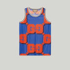 GG print mesh tank top – a blend of unexpected designs and materials shapes ready-to-wear pieces throughout – LUX VERSE Luxury Designer Fashion Outlet