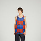 GG print mesh tank top – taking inspiration from the basketball court, this mesh tank top reveals a pop GG – LUX VERSE Luxury Designer Fashion Outlet