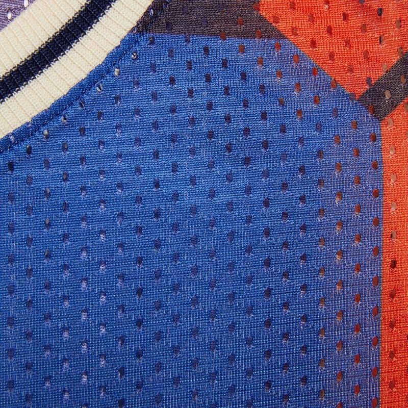 GG print mesh tank top – taking inspiration from the basketball court, this mesh tank top reveals a pop GG – LUX VERSE Luxury Designer Fashion Outlet