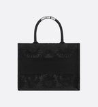 Medium Book Tote Black – exemplifying House savoir-faire, the medium tote is adorned with the Christian Paris – LUX VERSE Luxury Designer Fashion Outlet