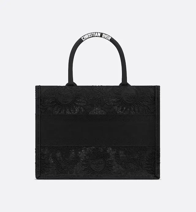 Medium Book Tote Black – exemplifying House savoir-faire, the medium tote is adorned with the Christian Paris – LUX VERSE Luxury Designer Fashion Outlet