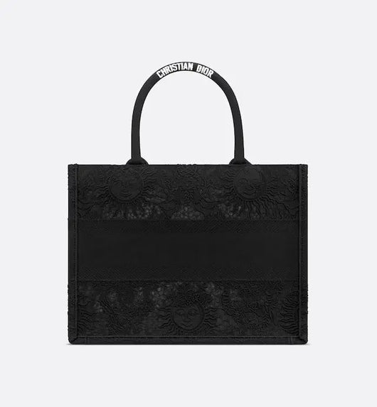 Medium Book Tote Black - Luxury Designer Outlet