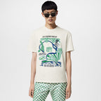Intarsia Graphic Cotton T-Shirt – the design features joyful drawings inspired by Paris incorporating multiple House – LUX VERSE Luxury Designer Fashion Outlet