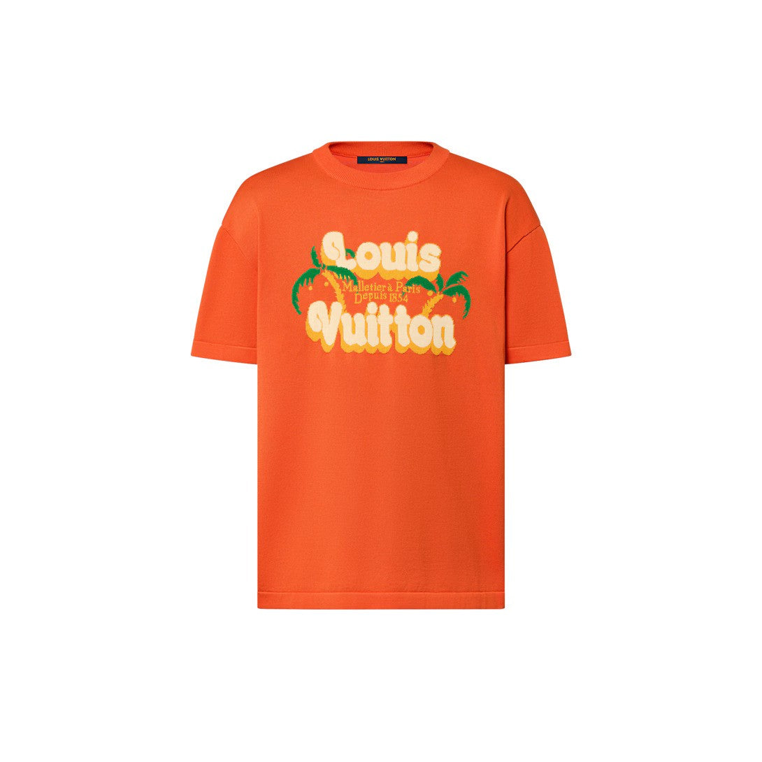 Short-Sleeved Cotton Crewneck – this short-sleeved crewneck lends a vibrant twist to everyday looks – LUX VERSE Luxury Designer Fashion Outlet