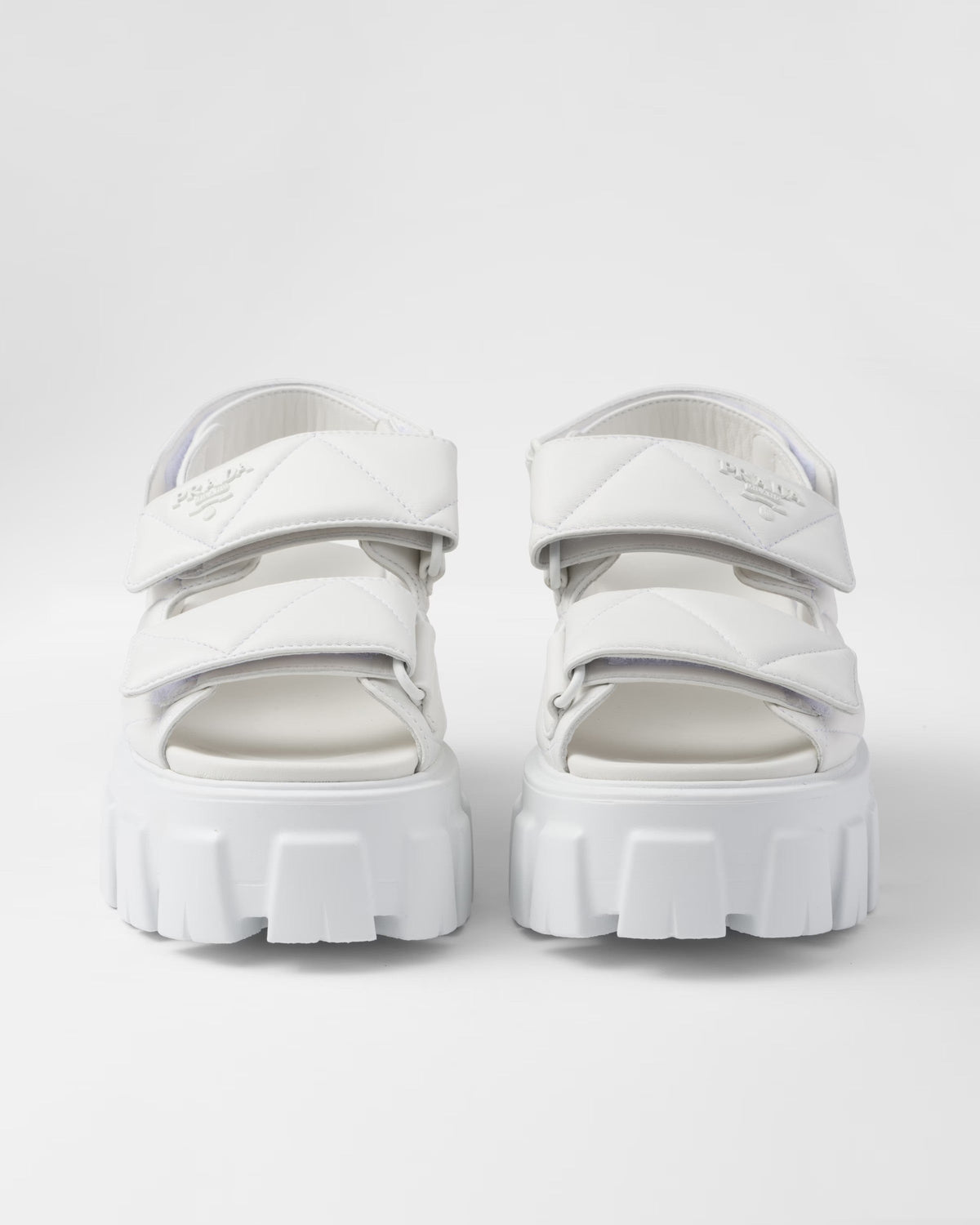 Monolith nappa leather sandals – the sporty style made of nappa leather is enriched by the distinctive Monolith sole – LUX VERSE Luxury Designer Fashion Outlet