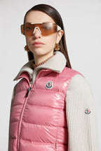 Ghany Down Vest – crafted from nylon laqué Nylon laqué lining Down-filled and boudin-quilted Zipper – LUX VERSE Luxury Designer Fashion Outlet