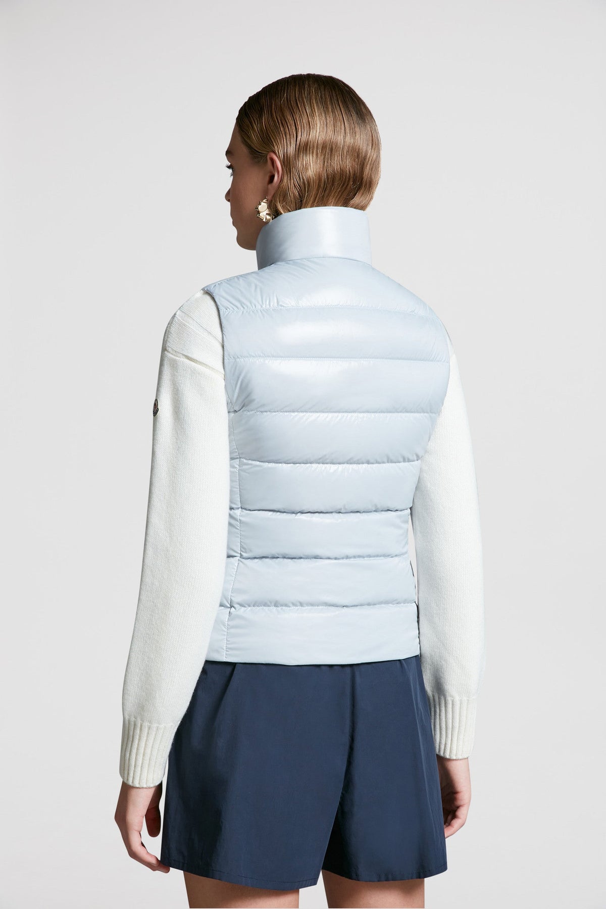 Ghany Down Vest – crafted from nylon laqué, the down vest is perfect for the city during – LUX VERSE Luxury Designer Fashion Outlet