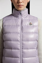 Ghany Down Classic Vest – crafted from nylon laqué Nylon laqué lining Down-filled and boudin-quilted Zipper – LUX VERSE Luxury Designer Fashion Outlet
