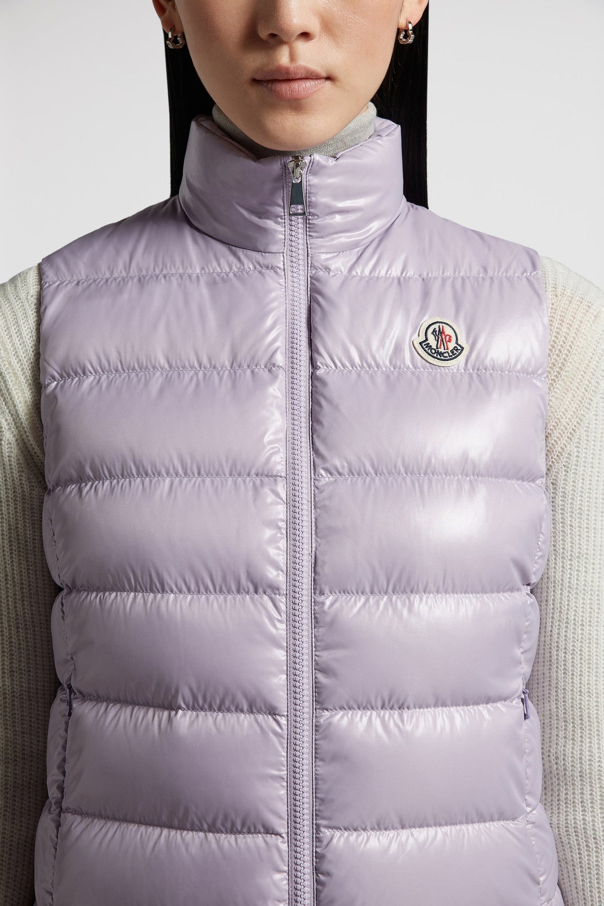 Ghany Down Classic Vest – crafted from nylon laqué Nylon laqué lining Down-filled and boudin-quilted Zipper – LUX VERSE Luxury Designer Fashion Outlet