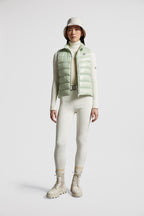 Ghany Down Classic Vest – crafted from nylon laqué Nylon laqué lining Down-filled and boudin-quilted Zipper – LUX VERSE Luxury Designer Fashion Outlet