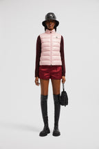 Ghany Down Classic Vest – crafted from nylon laqué Nylon laqué lining Down-filled and boudin-quilted Zipper – LUX VERSE Luxury Designer Fashion Outlet