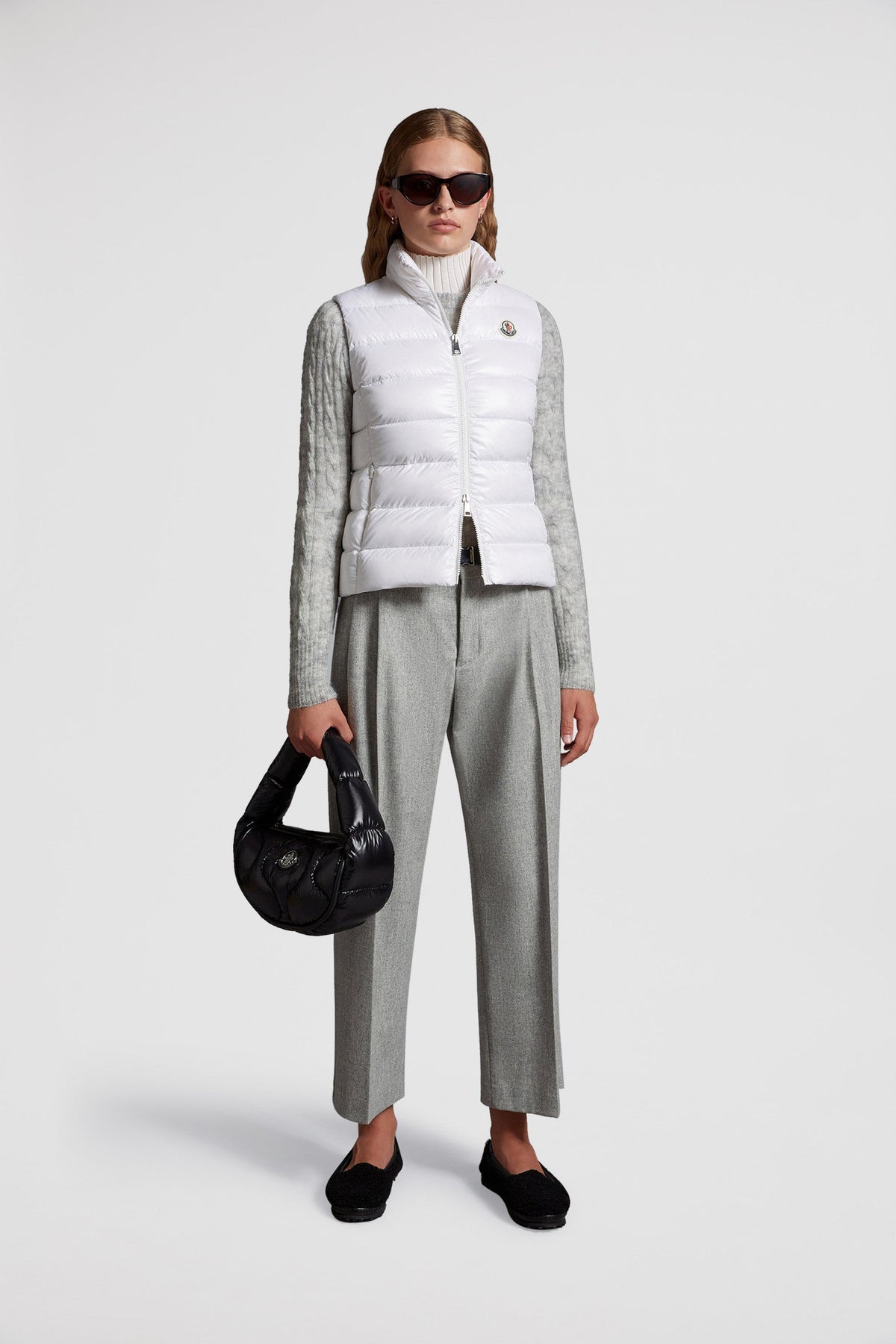 Ghany Down Vest – crafted from nylon laqué, the down vest is perfect for the city during – LUX VERSE Luxury Designer Fashion Outlet