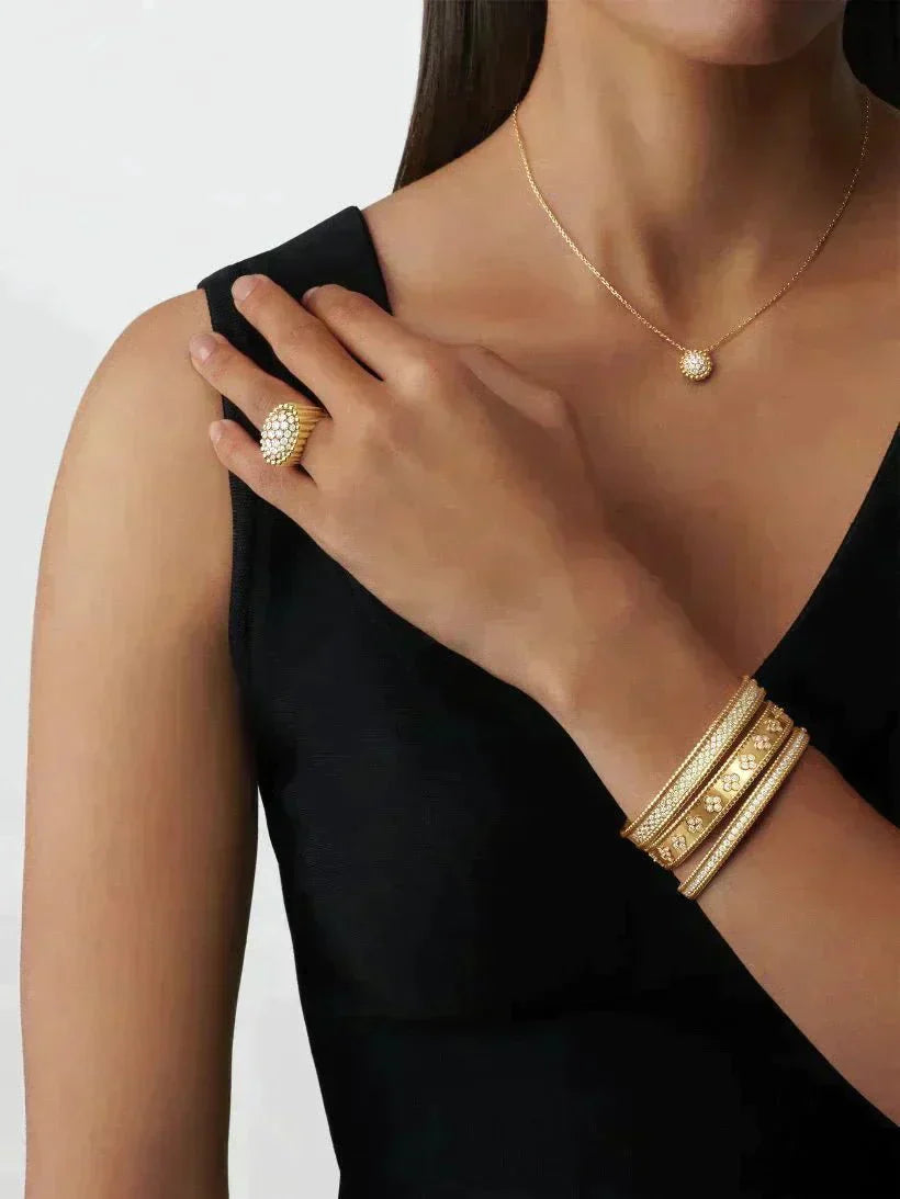 Gift unlocked - Essential Clovers bracelet – clovers collection are embellished with precious clover motifs, symbol of luck – LUX VERSE Luxury Designer Fashion Outlet