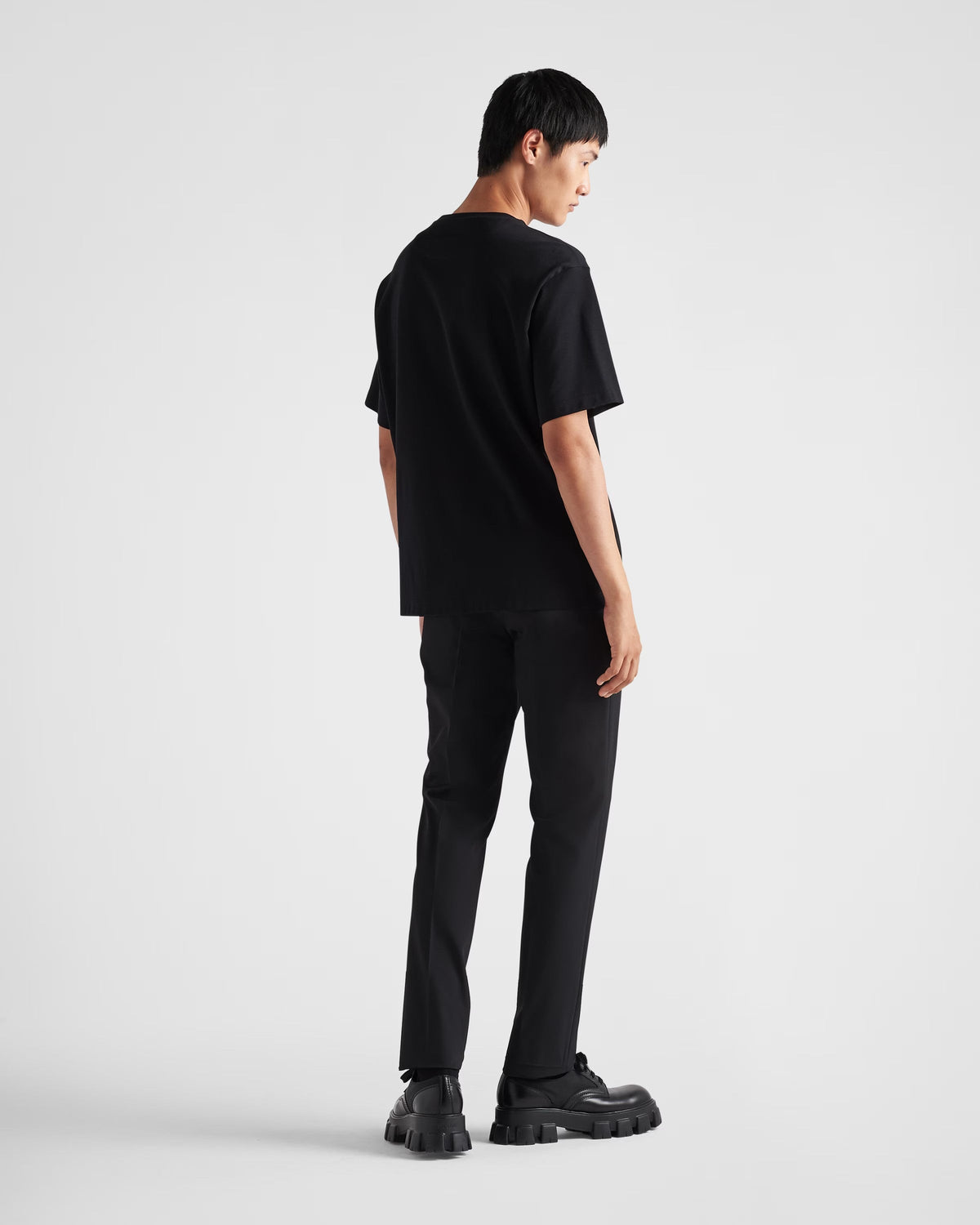 Men Casual Cotton Short Sleeve – this short-sleeved cotton tee with ribbed knit crew neck has an oversized fit – LUX VERSE Luxury Designer Fashion Outlet