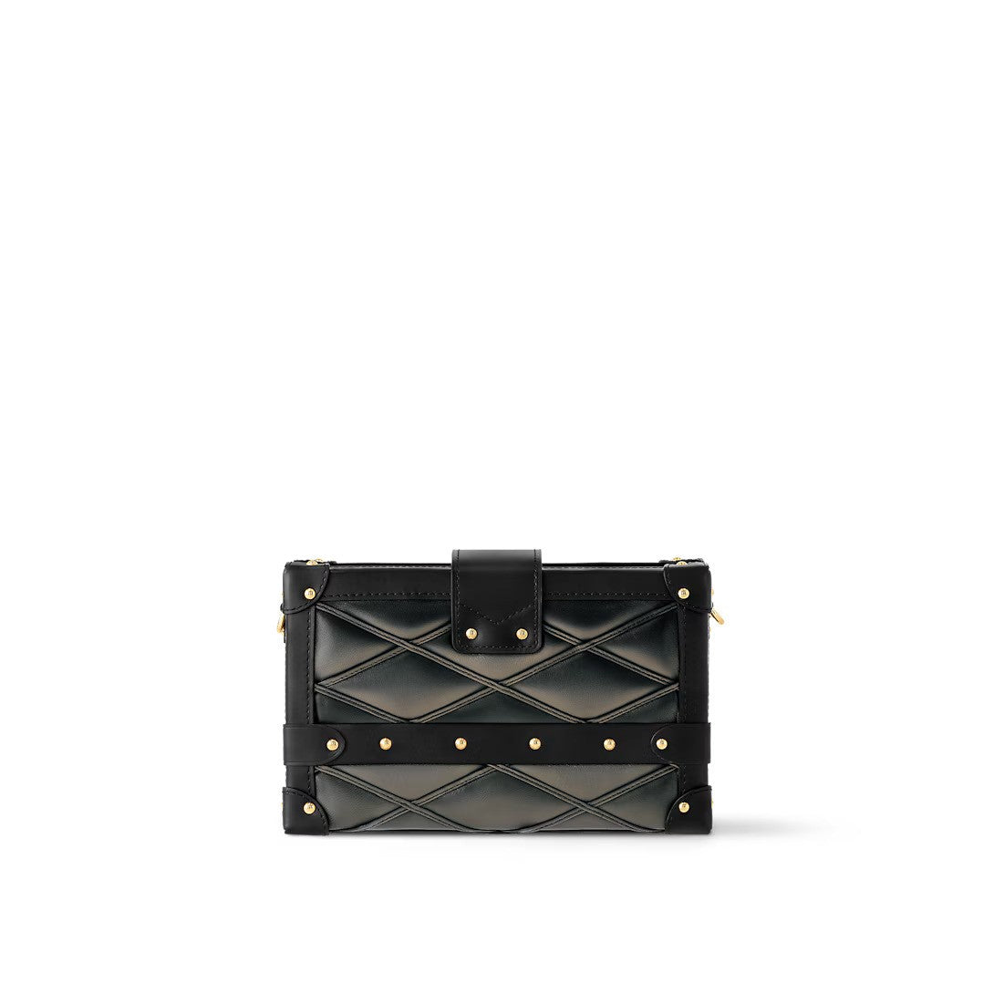 Vuitton Petite Malle – the inside is lined with sheepskin leather – LUX VERSE Luxury Designer Fashion Outlet