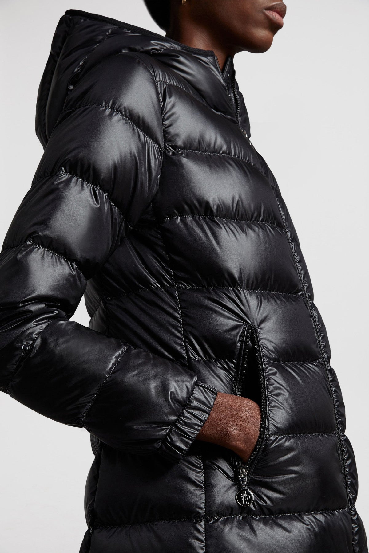 Glements Mid-Length Down Jacket – crafted from longue saison Longue saison lining Down-filled Hood Inner front flap – LUX VERSE Luxury Designer Fashion Outlet