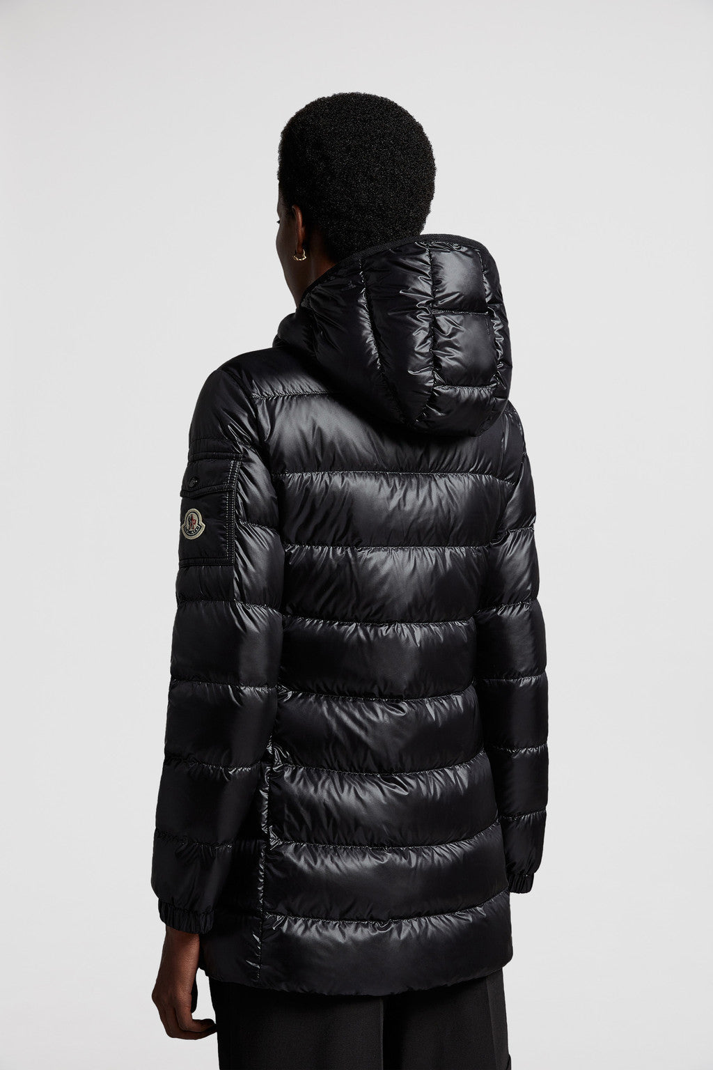 Glements Mid-Length Down Jacket – the hooded puffer jacket is crafted from longue saison, a nylon fabric notable for – LUX VERSE Luxury Designer Fashion Outlet