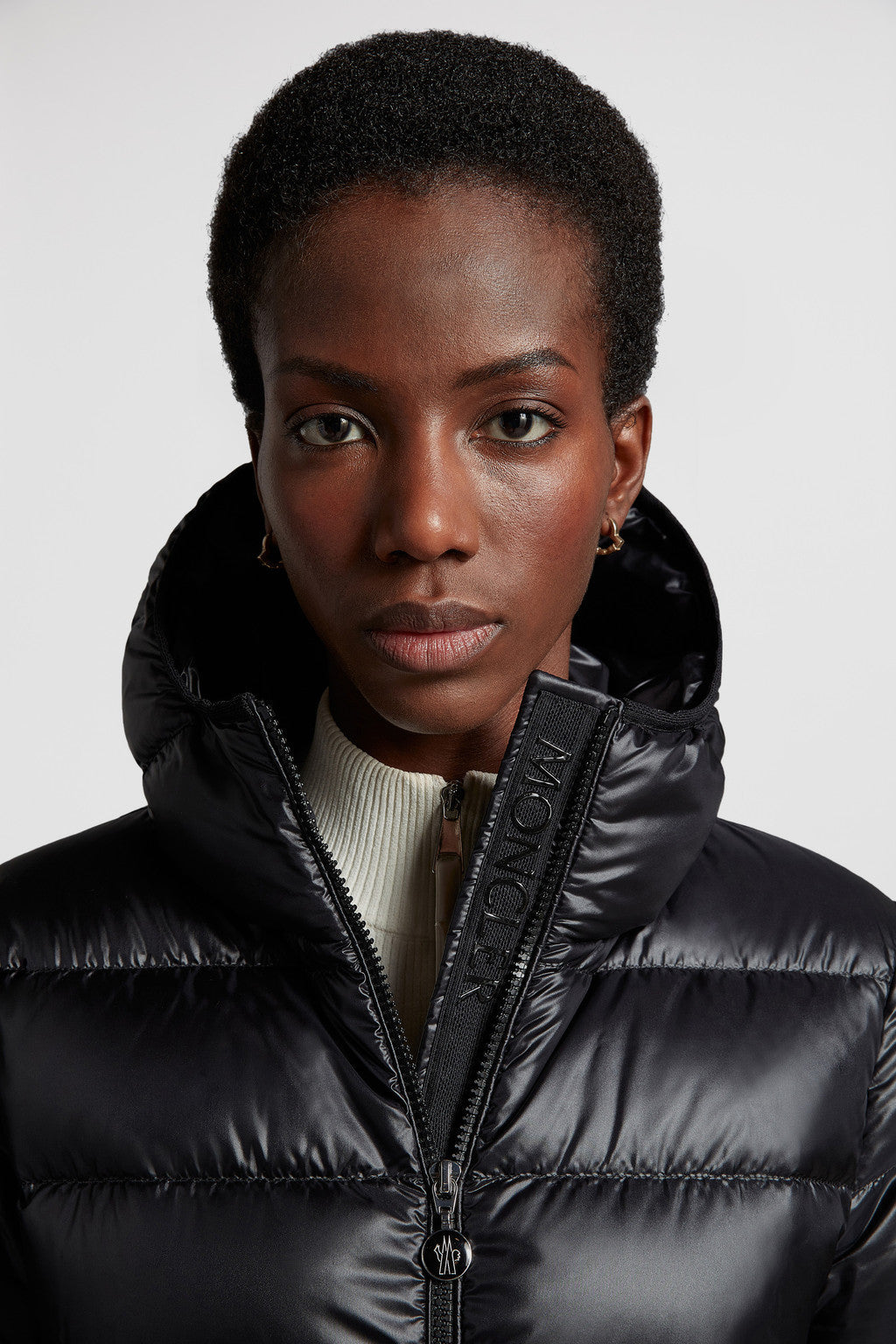 Glements Mid-Length Down Jacket – crafted from longue saison Longue saison lining Down-filled Hood Inner front flap – LUX VERSE Luxury Designer Fashion Outlet