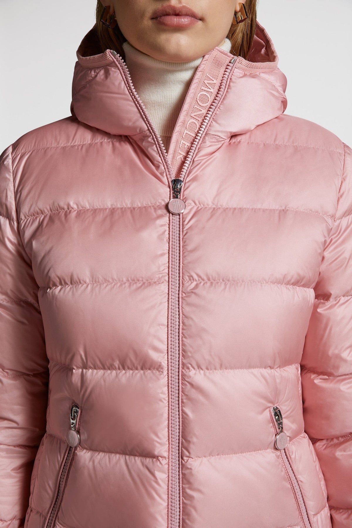 Gles Short Down Jacket – crafted from longue saison Longue saison lining Down-filled Hood Inner front flap – LUX VERSE Luxury Designer Fashion Outlet
