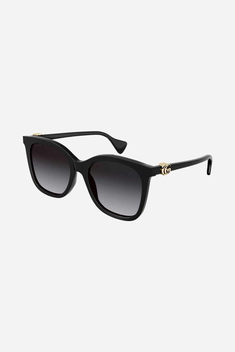 Black cat-eye sunglasses – super feminine and easy-to-wear soft cat-eye shape in full acetate – LUX VERSE Luxury Designer Fashion Outlet