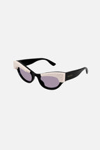 Cat eye black acetate sunglasses with Swarovski – the eyebrows are said to ‘frame’ our eyes – LUX VERSE Luxury Designer Fashion Outlet