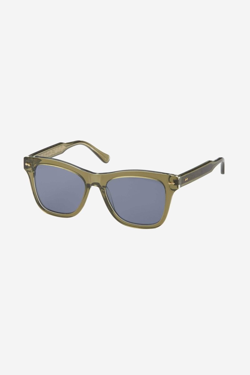 Decor crystal green men sunglasses – this masculine wayfarer acetate shape with wirecore decoration in the temple – LUX VERSE Luxury Designer Fashion Outlet