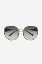 Extra round femenine metal sunglasses – urban inspired look for a glamorous and feminine style – LUX VERSE Luxury Designer Fashion Outlet