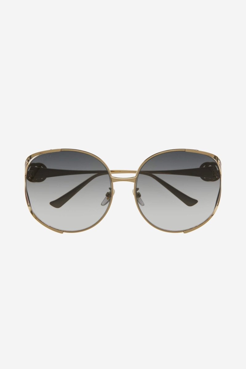 Extra round femenine metal sunglasses – urban inspired look for a glamorous and feminine style – LUX VERSE Luxury Designer Fashion Outlet