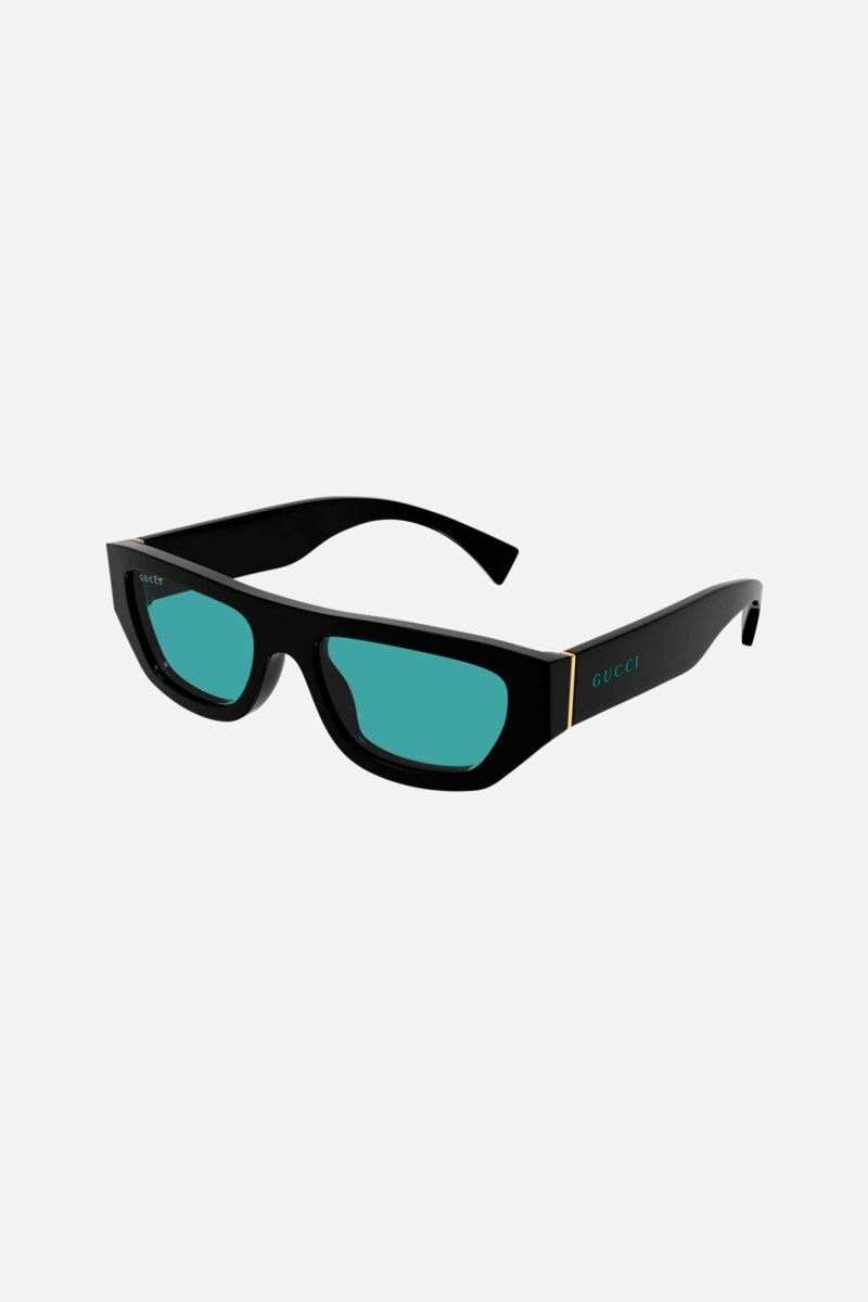 Flat top black and blue sunglasses – simplicity, attention to detail and a discreet logo, just like a high-end jacket – LUX VERSE Luxury Designer Fashion Outlet