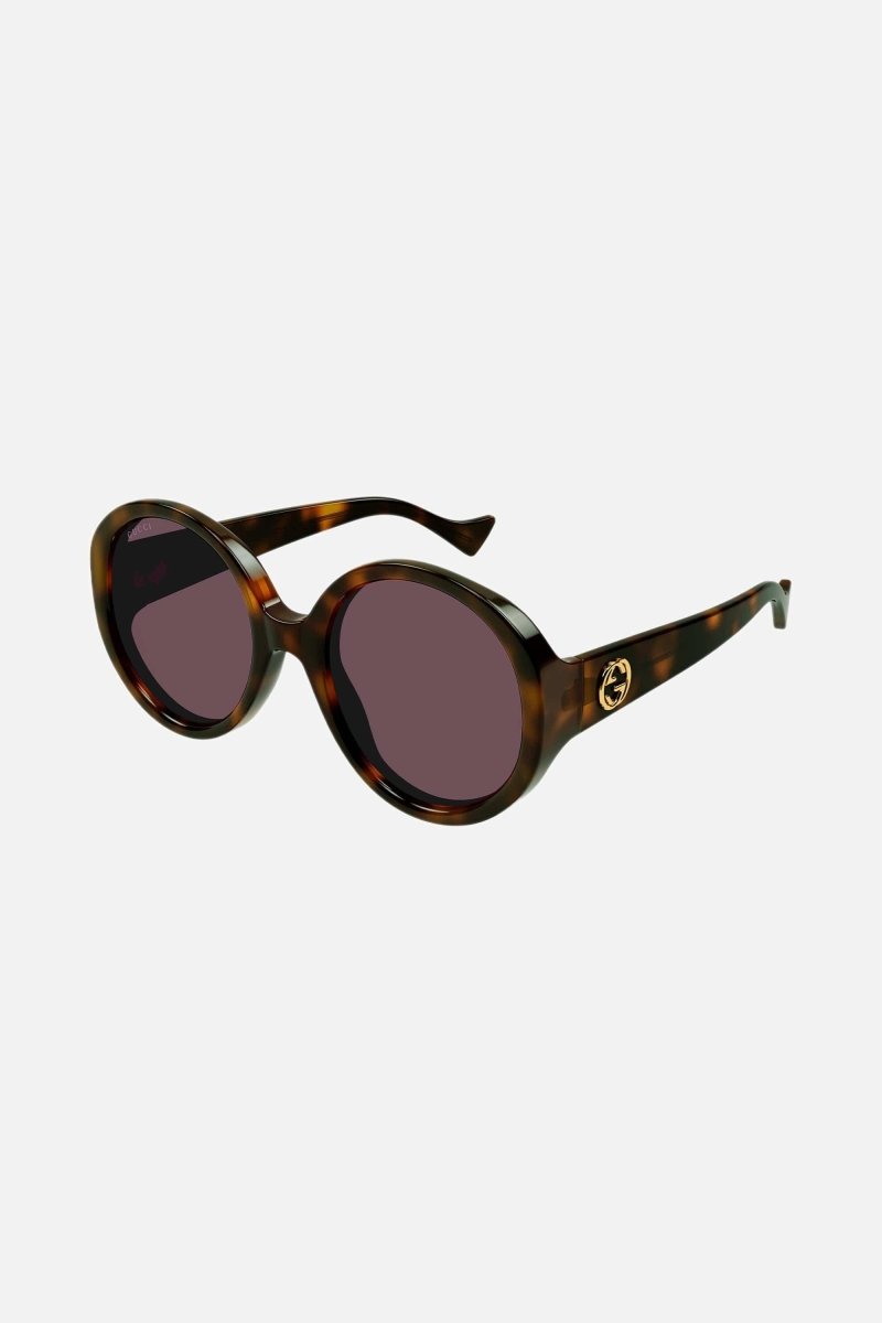 GG1256s oversized round havana GG sunglasses – fashion yet easy-to-wear oversize round shape – LUX VERSE Luxury Designer Fashion Outlet