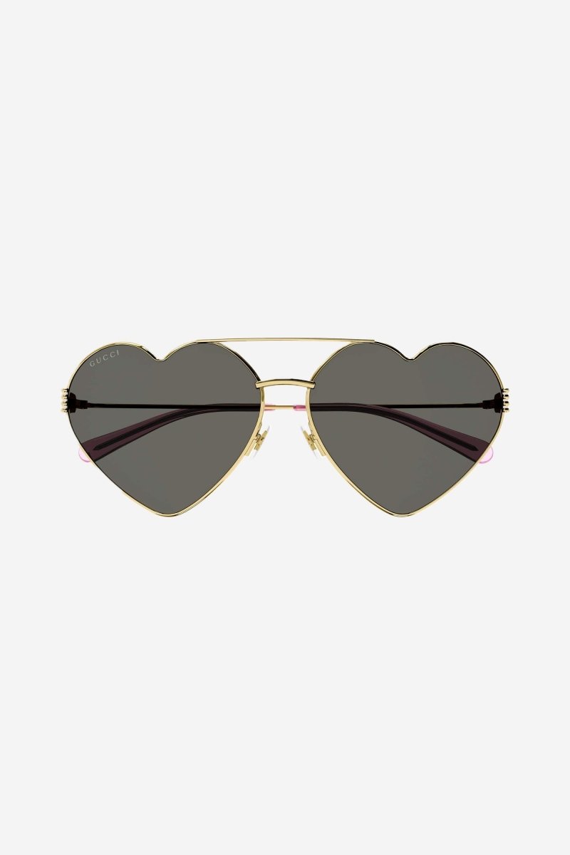 GG1283s metal heart shape sunglasses with green lenses – heart shaped style – LUX VERSE Luxury Designer Fashion Outlet