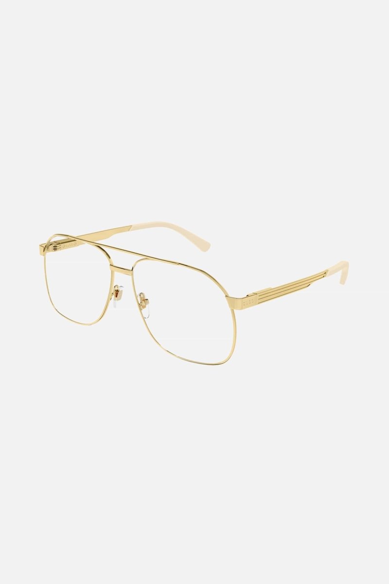 Metal aviator gold frame – the style is characterized by exclusive patented Flex hinge – LUX VERSE Luxury Designer Fashion Outlet