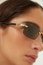 Micro rimless metal sunglasses – this concept was inspired by a vintage piece from the archive reinterpreted – LUX VERSE Luxury Designer Fashion Outlet