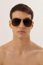 Oversize caravan shape sunglasses – the opposite of less is more, a fusion of iconic details – LUX VERSE Luxury Designer Fashion Outlet