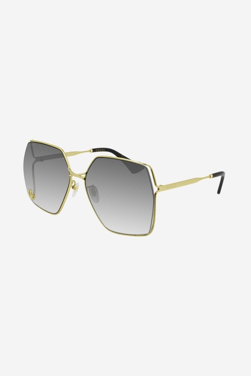 Oversized gradiente lenses sunglasses – the best seller iconic Fork concept is re-interpreted with a light and minimal design – LUX VERSE Luxury Designer Fashion Outlet