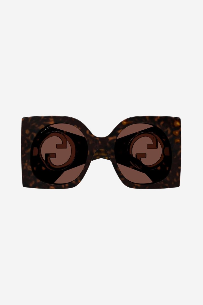 Oversized havana butterfly sunglasses – extreme oversize squared shape – LUX VERSE Luxury Designer Fashion Outlet