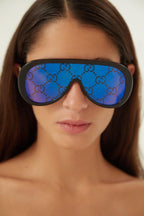 Pilot all over logo acetate sunglasses – pilot all over logo acetate sunglasses – LUX VERSE Luxury Designer Fashion Outlet