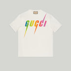 Print cotton T-shirt – designed with an oversize fit, this piece features a multicolour Blade print – LUX VERSE Luxury Designer Fashion Outlet