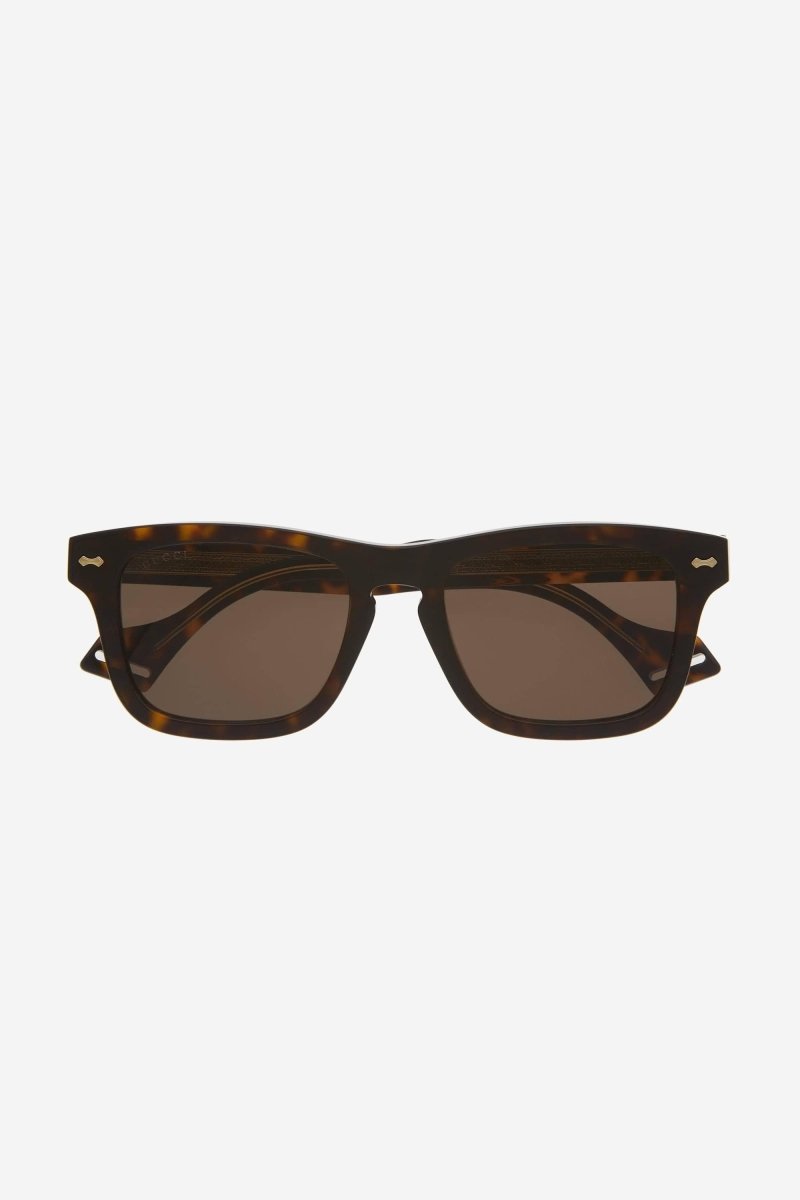 Rectangular havana decor sunglasses – vintage inspired style – LUX VERSE Luxury Designer Fashion Outlet