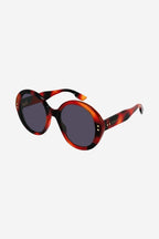 Round havana sunglasses – close your eyes and drift back in time…you’re in Piazza del Popolo in Rome, it’s – LUX VERSE Luxury Designer Fashion Outlet