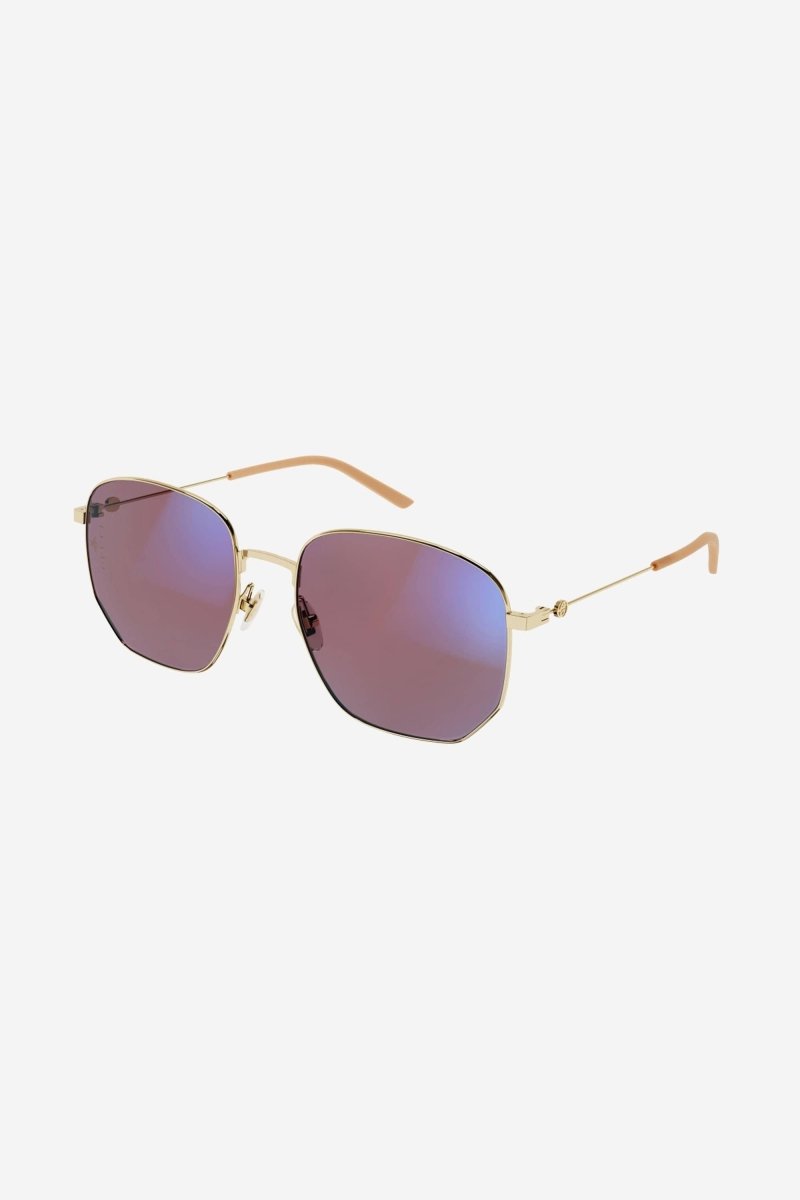 Round metal blue light frame – combination of iconic high-end frames and qualitative lenses with a double – LUX VERSE Luxury Designer Fashion Outlet