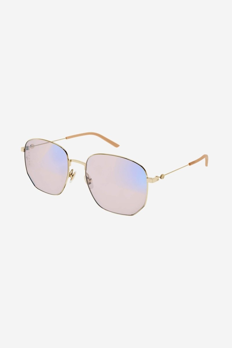 Round metal blue light frame – round metal blue light filter lenses frame – LUX VERSE Luxury Designer Fashion Outlet
