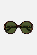 Round style havana sunglasses – there’s a golden light; Marcello, an aspiring novelist is taking a stroll and out – LUX VERSE Luxury Designer Fashion Outlet