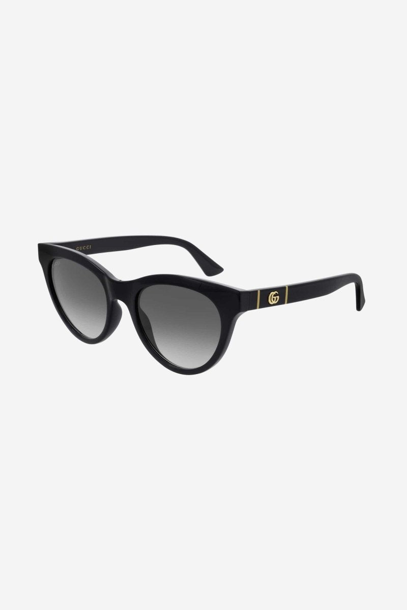 Soft cat-eye femenine black sunglasses – Collection Iconic soft cat-eye shape interpreted in a easy to wear and elegant – LUX VERSE Luxury Designer Fashion Outlet