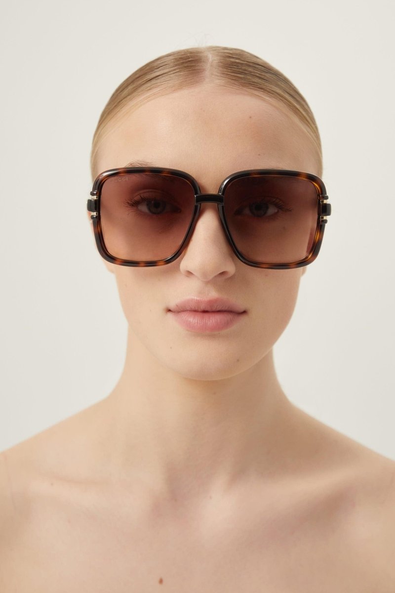 Square shape havana sunglasses – this is a new interpretation of the web for a classic and sophisticated woman – LUX VERSE Luxury Designer Fashion Outlet